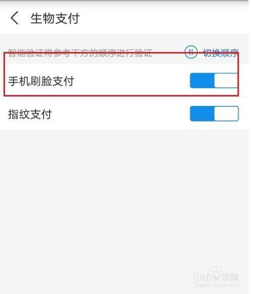 支付宝刷脸没开通怎么也能用