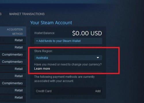 steam国家地区不显示怎么改