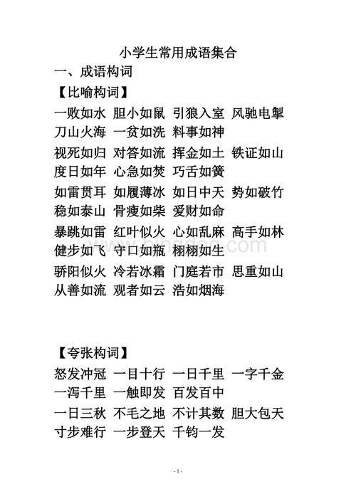 形容汇报很详细的成语