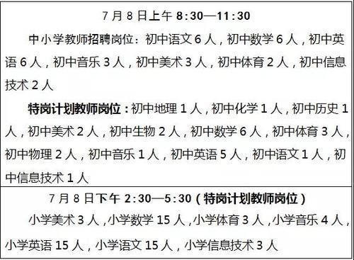 天水市2019年特岗公告