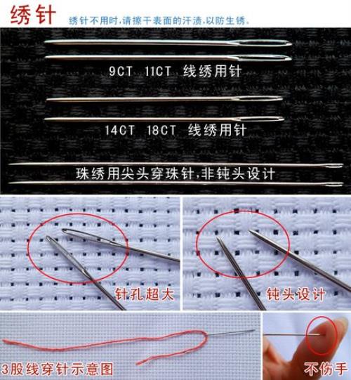 十字绣中三股绣线用几股勾边