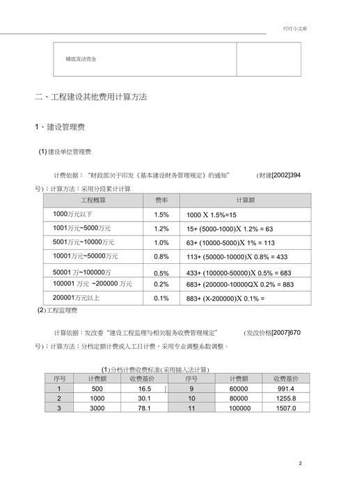 二类费用指的是什么