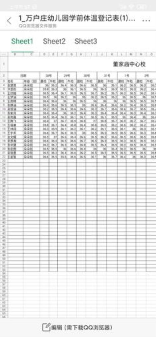山东教资体温表怎么写
