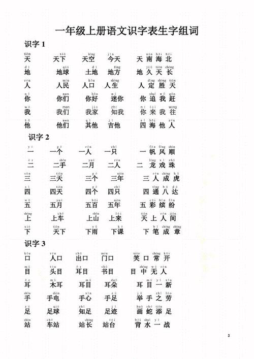 会认字组词格式