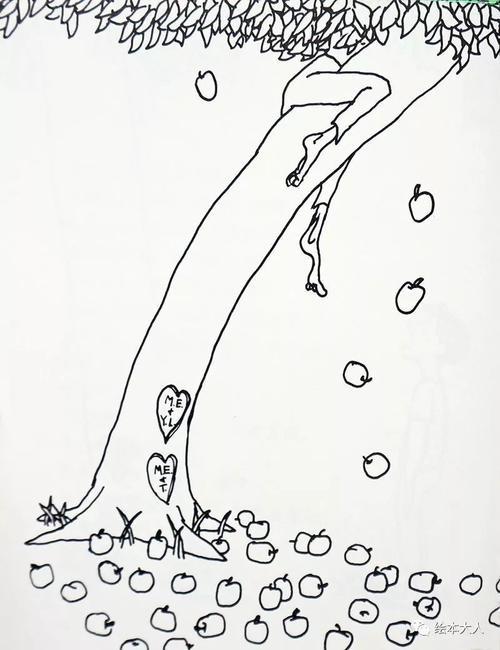 爱心树简笔画