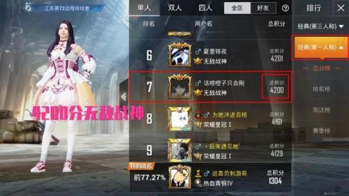 新赛季双排多少分上战神