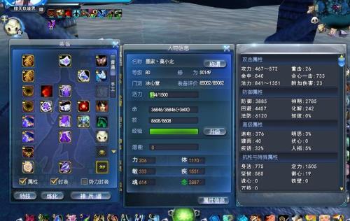 天下冰心加点