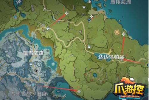 原神壁虎尾巴采集路线