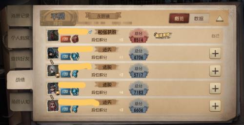 第五人格段位顺序2022