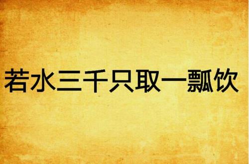 三千弱水我只取你一瓢什么意思