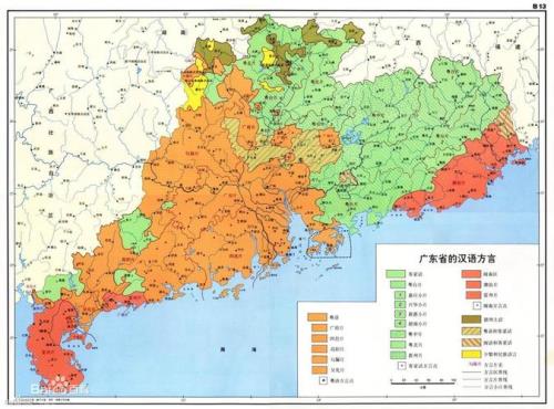 广州客家话分布
