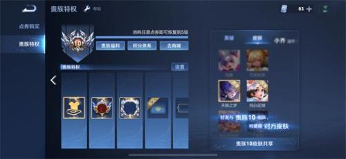 别人送皮肤会加贵族等级吗