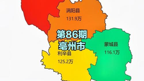 亳州有多少人口