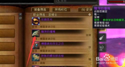 怀旧服70级圣骑学什么专业