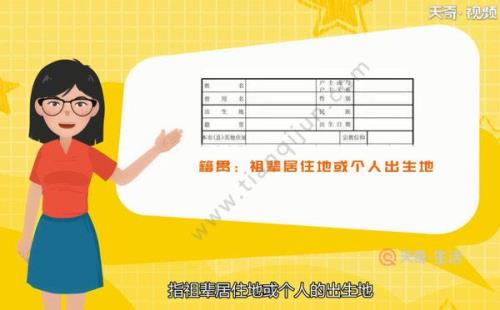籍贯怎么填写格式
