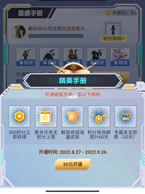 普通精英手册能攒多少积分