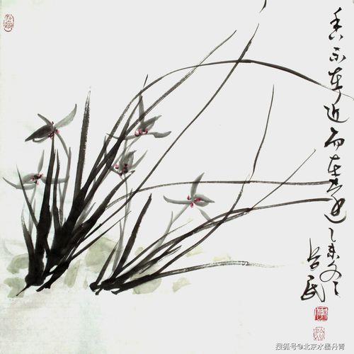 沐浴清风水墨的寓意
