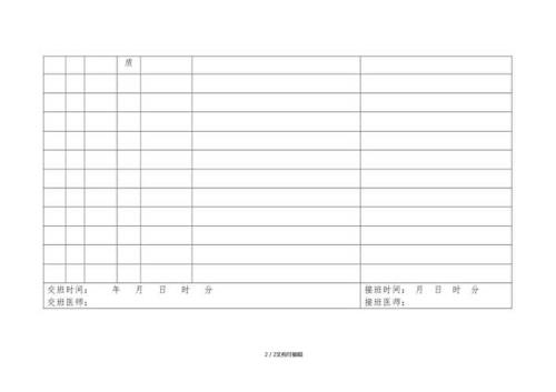 交接班医师如何签字
