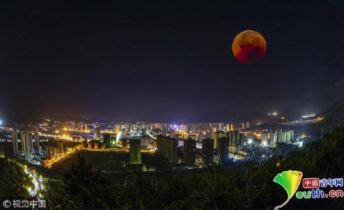月全食深圳宝安能看到吗