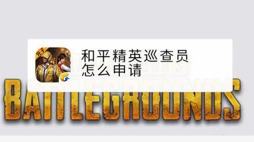和平精英申请巡查员多久才能用