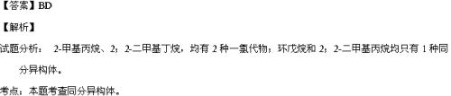 环戊烷为什么只有一种等效氢啊
