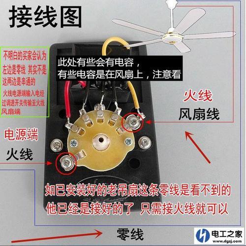 吊扇开关出线端多少电压