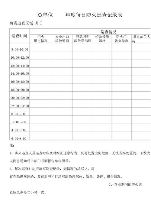 公共防火巡查多久一次
