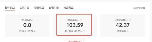 头条收益几天才能看到