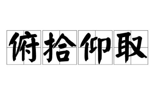 只取所需成语