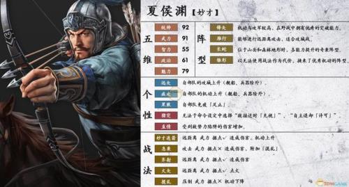 正统三国夏侯渊有原配吗