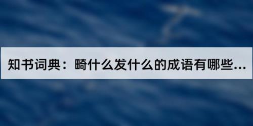 什么发什么颜四字成语