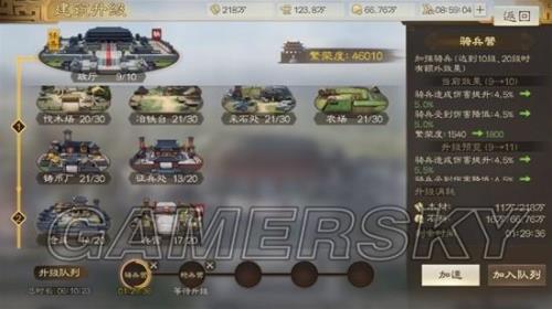 三国志s3主城升九加统御吗