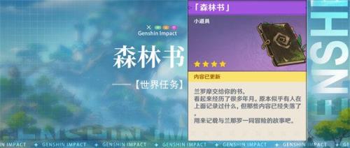原神森林书给多少原石
