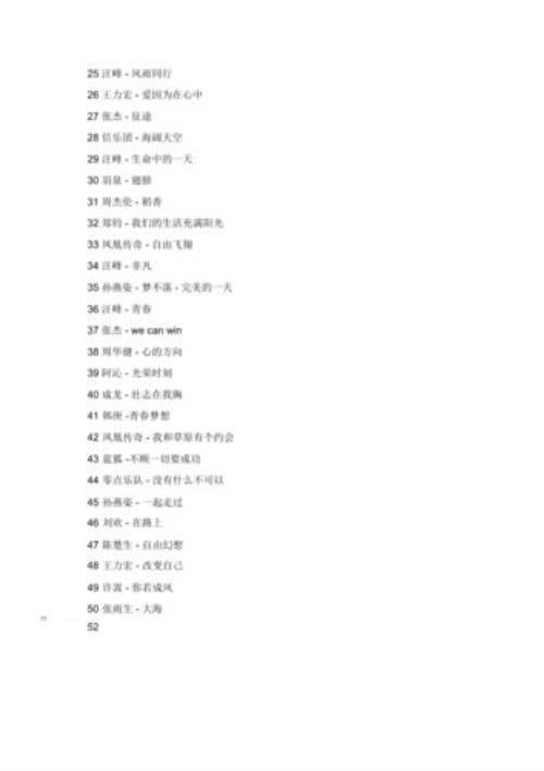 女生励志歌曲