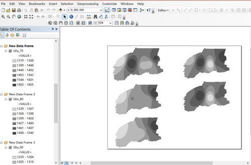 arcgis布局视图怎么移动图层