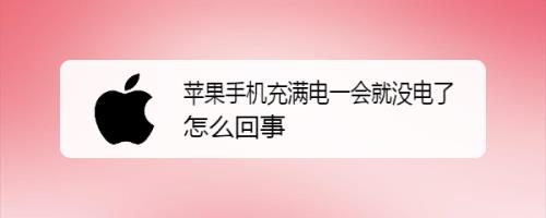 苹果只有一格电了怎么办