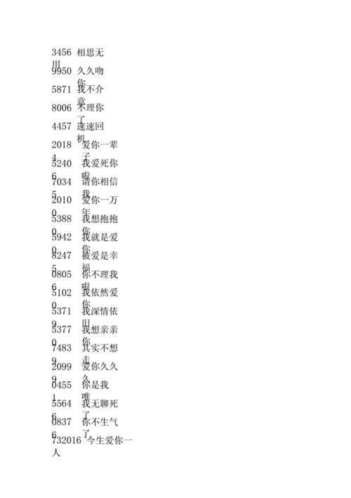 爱情数字346是什么意思