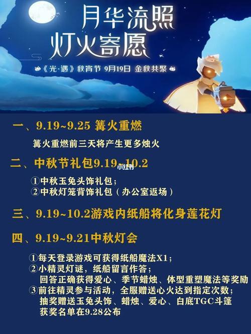 光遇中秋节更新几点到几点