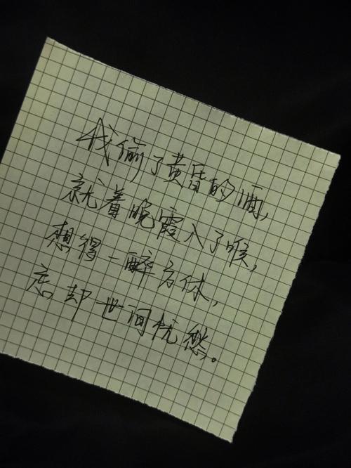 我偷黄昏一壶酒什么意思