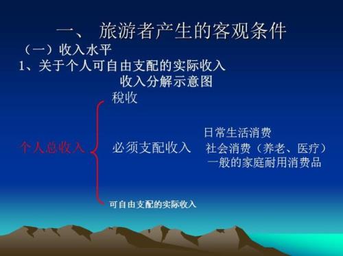 旅游者产生的条件