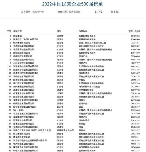中国第一民营企业是哪个