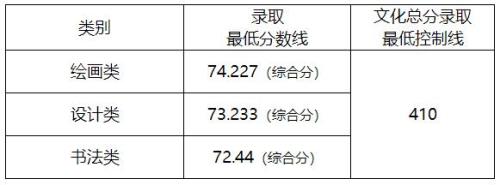 湖美文化分录取分数线2021