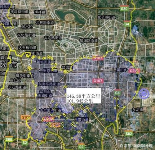 2021郑州市建成区面积