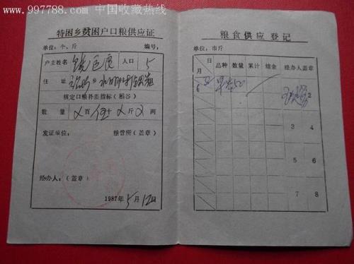 口粮证是什么