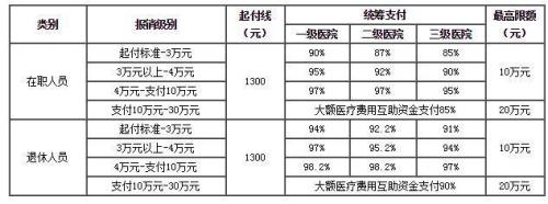 2020年延边城镇居民医保报销比例