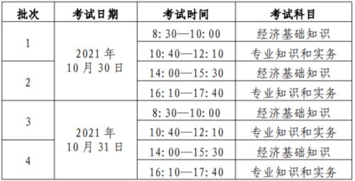 2021年A级考试时间