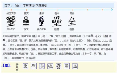垒的读音是什么