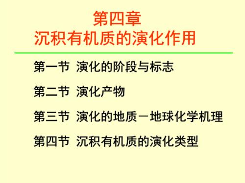 碳化有机质是什么