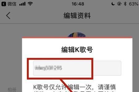 全民k歌请修改资料是什么意思呀
