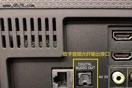 电视机外接音响，怎么接在电视上